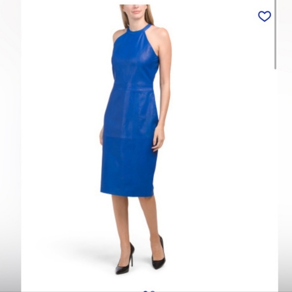 Bod & Christensen / NWT / Ruby Lambskin Dress / Size 8 / $495 retail